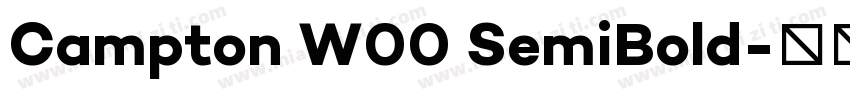 Campton W00 SemiBold字体转换